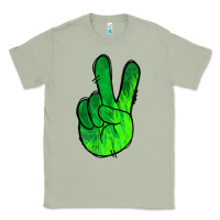 Matcha Green Peace Sign Classic Tee - Jasminsmagicworld