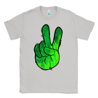 Moon Dust Green Peace Sign Classic Tee - Jasminsmagicworld