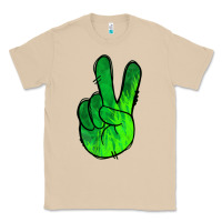 Mushroom Green Peace Sign Classic Tee - Jasminsmagicworld