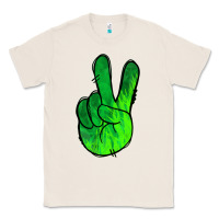 Natural Green Peace Sign Classic Tee - Jasminsmagicworld
