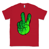 Red Green Peace Sign Classic Tee - Jasminsmagicworld