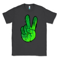 Smoke Green Peace Sign Classic Tee - Jasminsmagicworld