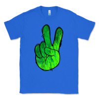 True Royal Green Peace Sign Classic Tee - Jasminsmagicworld