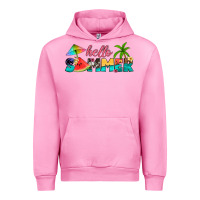 Fuchsia Pink hello summer Urban Hoodie - Artiststas