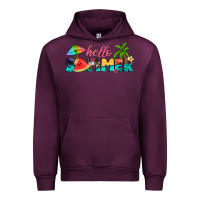 Mauve Wine hello summer Urban Hoodie - Artiststas