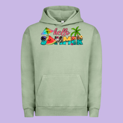 Hello Summer Urban Hoodie Designed By Artiststas