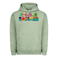 Pigment Oil Green hello summer Urban Hoodie - Artiststas