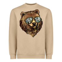 Mushroom Papa Bear Heavyweight Sweatshirt - HowdyJamesFarm