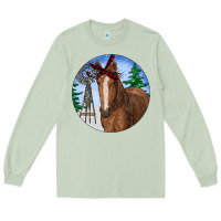 Matcha Horse Christmas Long Sleeve Tee - RanaPortraitStore