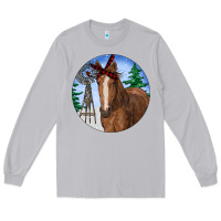 Moon Dust Horse Christmas Long Sleeve Tee - RanaPortraitStore