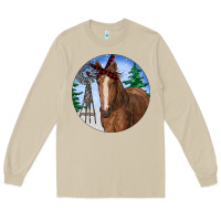 Mushroom Horse Christmas Long Sleeve Tee - RanaPortraitStore