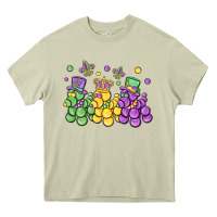Mossy mardi gras bead dogs Heavy Core Tee - MaliasSmallBusiness