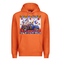 Carrot Fourth Of July Truck American Flag Premium Hoodie - FaDigitalArtStudio