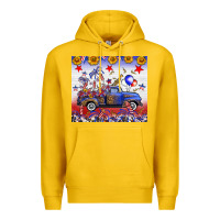 Lemon Fourth Of July Truck American Flag Premium Hoodie - FaDigitalArtStudio