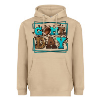 Mushroom Game day American Football leopard frame Heavyweight Hoodie - LillyAllenDesigns
