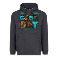 Smoke Game day American Football leopard frame Heavyweight Hoodie - LillyAllenDesigns