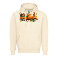 Sandshell thanksgiving truck with gnome bbs Zipper Hoodie - BundleAndBundleShop