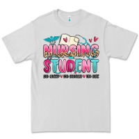 Dove Grey nursing student no sleep no money no life Premium Tee - MaliasSmallBusiness