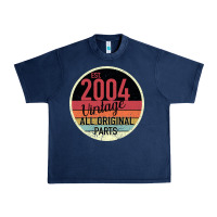 Navy 15th Birthday gift Vintage 2004 Urban Heavy Tee - Bettercallsaul