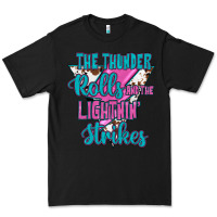 Black The Thunder Rolls And The Lıghtnıng Strikes Premium Tee - JahusDesignShop