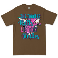 Cacao The Thunder Rolls And The Lıghtnıng Strikes Premium Tee - JahusDesignShop