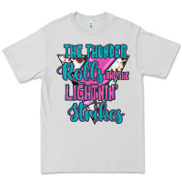 Dove Grey The Thunder Rolls And The Lıghtnıng Strikes Premium Tee - JahusDesignShop