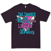Plum The Thunder Rolls And The Lıghtnıng Strikes Premium Tee - JahusDesignShop