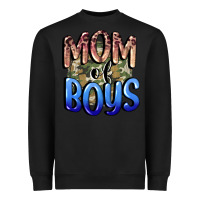 Black Mom of Boys Mother's Day Heavyweight Sweatshirt - CowGirlArtShop