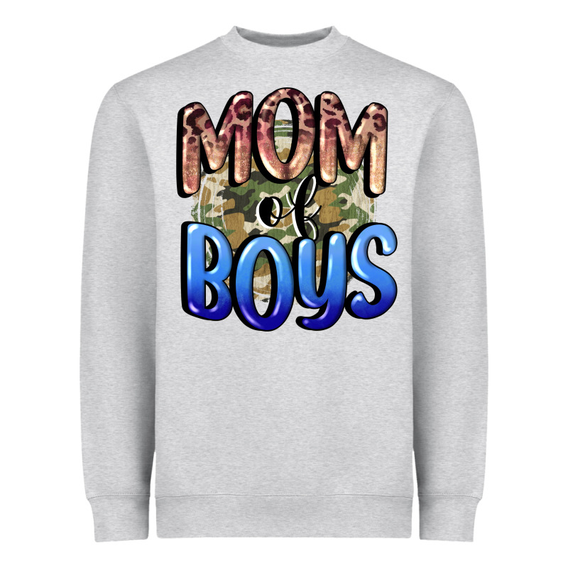 Mom Of Boys Mother's Day Heavyweight Sweatshirt by CowGirlArtShop | Teevron