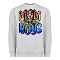 Heather Grey Mom of Boys Mother's Day Heavyweight Sweatshirt - CowGirlArtShop