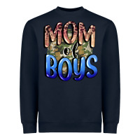 Navy Mom of Boys Mother's Day Heavyweight Sweatshirt - CowGirlArtShop