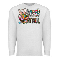 Oatmeal Heather Happy Easter Y'all Premium Sweatshirt - CowhideDigitalArt