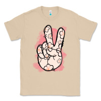 Mushroom Floral Peace Sign Classic Tee - Jasminsmagicworld