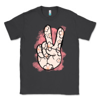 Smoke Floral Peace Sign Classic Tee - Jasminsmagicworld