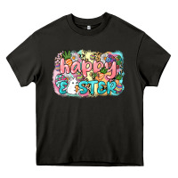 Asphalt Happy Easter Heavy Core Tee - NancyCooperArtShop