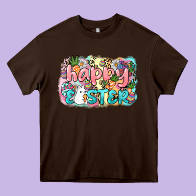 Happy Easter Heavy Core Tee Designed By Nancycooperartshop