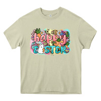 Mossy Happy Easter Heavy Core Tee - NancyCooperArtShop