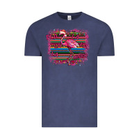 Vintage Denim Flamingo Christmas Vintage Tee - Bettercallsaul