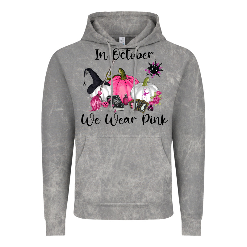In October We Wear Pink Vintage Hoodie by RanaPortraitStore | Teevron