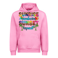 Fuchsia Pink sunrise sunburn sunset repeat Urban Hoodie - Artiststas