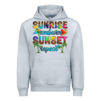 Heather Grey sunrise sunburn sunset repeat Urban Hoodie - Artiststas