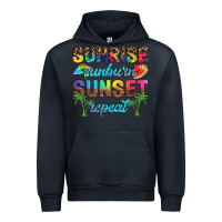 Navy sunrise sunburn sunset repeat Urban Hoodie - Artiststas