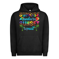 Pigment Black sunrise sunburn sunset repeat Urban Hoodie - Artiststas