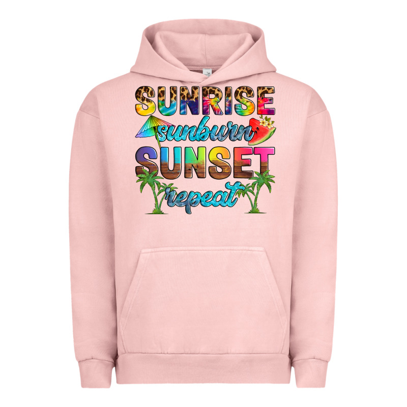 Sunrise Sunburn Sunset Repeat Urban Hoodie by Artiststas | Teevron