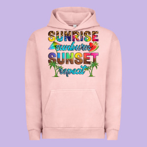 Sunrise Sunburn Sunset Repeat Urban Hoodie Designed By Artiststas