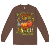 Chestnut Cutest pumpkin in the patch Long Sleeve Tee - NancyCooperArtShop