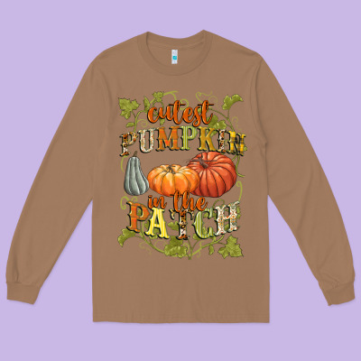 Cutest Pumpkin In The Patch Long Sleeve Tee Designed By Nancycooperartshop