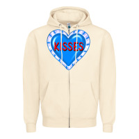 Sandshell valentine's day hearts Zipper Hoodie - FaDigitalArtStudio