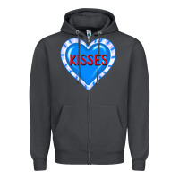 Smoke valentine's day hearts Zipper Hoodie - FaDigitalArtStudio