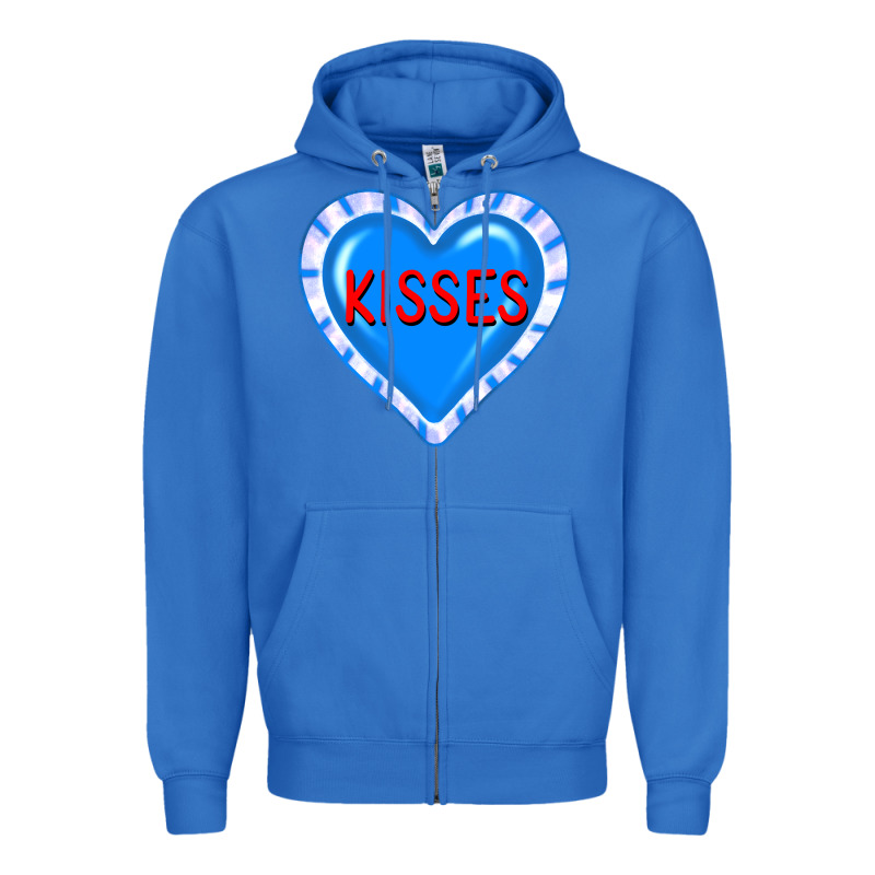 Valentine's Day Hearts Zipper Hoodie by FaDigitalArtStudio | Teevron